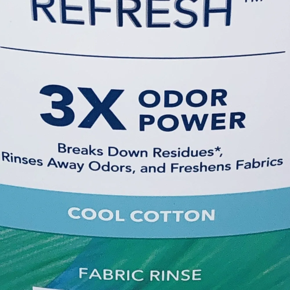 Downy RINSE & REFRESH Laundry Odor‎ Remover and Fabric Softener, Cool Cotton.